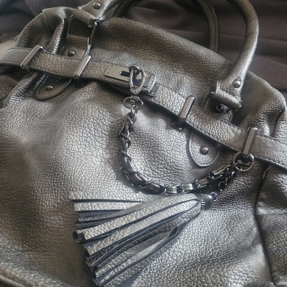 Steve Madden Silver Gray Purse - Picture 5 of 6